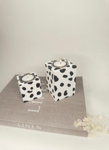 Load image into Gallery viewer, Two Dalmatian Print Candle Holders
