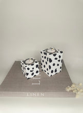 Load image into Gallery viewer, Two Dalmatian Print Candle Holders
