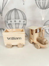 Load image into Gallery viewer, Personalised Wooden Train
