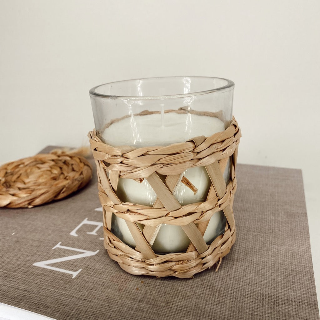 Wicker Rattan Candle