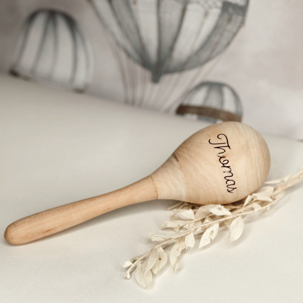 Personalised Wooden Maraca