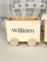 Load image into Gallery viewer, Personalised Wooden Train
