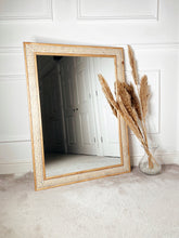 Load image into Gallery viewer, Large Rattan Wooden Mirror
