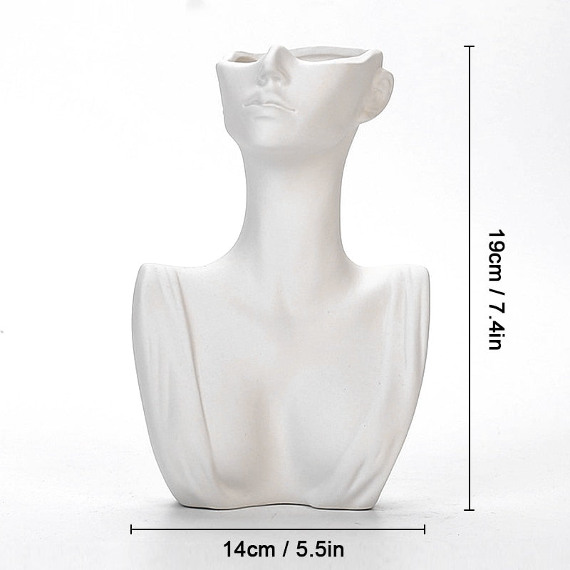 Woman Face Vase