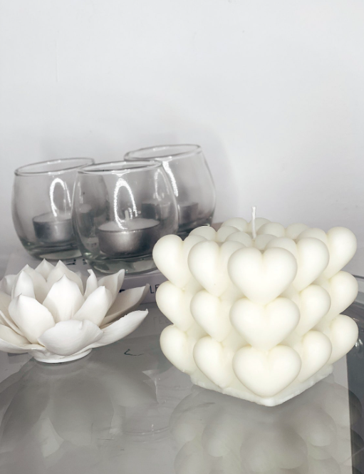 Heart Cube Candle